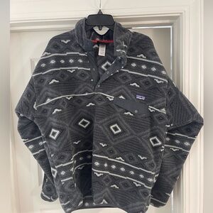Patagonia Synchilla Fleece Large Grey Aztec